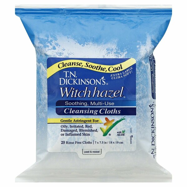 T.N. Dickinsons WITCH HAZEL MULTI CLEANSING CLOTHS, 25PK 250562